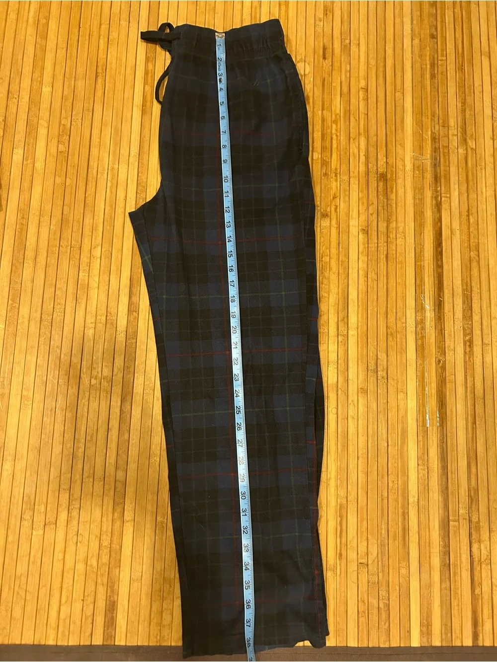 Nautica Cozy M Blue Black Red Plaid Striped Pajama Old Money Inspired PJ Bottoms